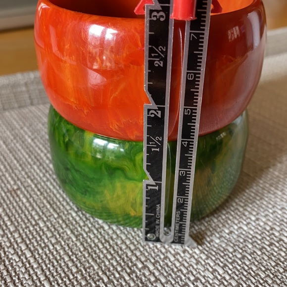 BAKELITE 🎉HOST PICK🎉 bracelet VTG amber orange and green STUNNING 🤩 😍 - Picture 12 of 12